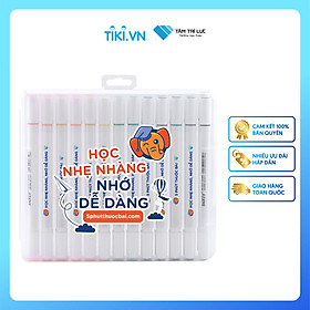 Bút Lông Màu 2 Đầu 5 Phút Thuộc Bài - Art Marker (24 màu) - bút dạ màu marker, bút lông tô màu vẽ tranh