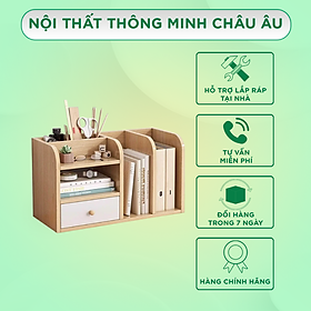 Mua Kệ sách để bàn làm việc  bàn học IGA - GP176 - Giá đựng sách phong cách Nordic hiện đại tiết kiệm diện tích