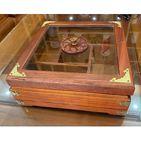 Khay Bách Mứt Tết Hộp Vuông 5 Ngăn Cao Cấp