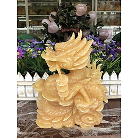 Mua Tượng Rồng giáp phong thủy đá ngọc hoàng long - Cao 20 cm