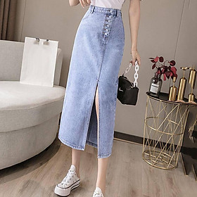 Chia sẻ với hơn 75 về chân váy denim cài cúc  coedocomvn