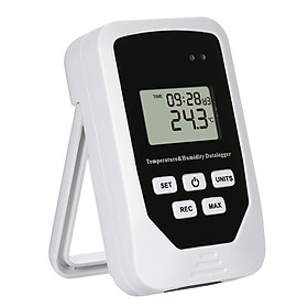 Mini USB Humidity Temperature Data Logger RH TEMP Datalogger Recorder Humiture Recording Meter with Heat Index and Dew