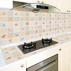 Cuộn 3 Mét Decal Giấy Dán Bếp Tráng Nhôm Cách Nhiệt Chim Non (3 Mét Dài x 0.6 Mét Rộng)