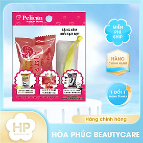 Phiên Bản Mini Xà Phòng Chống Thâm Mông Và Làm Sạch Cơ Thể Pelican 35 G Tặng Kèm 1 Túi Lưới Tạo Bọt