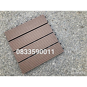 Mua Combo 30 vỉ sàn gỗ nhựa composite. Vỉ sàn gỗ tự nhiên. Lót ban công kích thước 30x30cm Chịu nắng.Chịu mưa. Nhận thi công