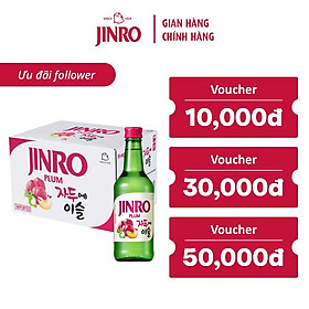Soju Hàn Quốc JINRO VỊ MẬN 360ml - Thùng 20 chai