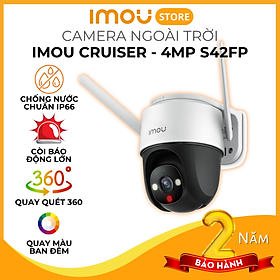 Camera IMOU Cruiser 2MP/4MP, Camera ngoài trời, xoay 360, chống nước IP66, đàm thoại hai chiều, tích hợp còi và đèn chiếu sáng - Hàng Chính Hãng