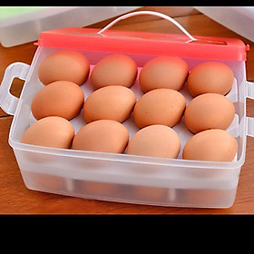 Hộp Đựng Trứng Tiện Lợi 2 Tầng