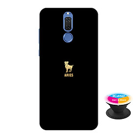 Ốp lưng nhựa dẻo dành cho Huawei Nova 2i in hình Aries - Tặng Popsocket in logo iCase - Hàng Chính Hãng