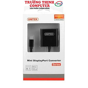 Cáp Mini Displayport -> VGA Unitek (Y - 6327BK) - HÀNG CHÍNH HÃNG