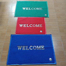 Thảm lau chùi chân nhựa WELCOME bền đẹp