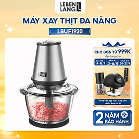 Mua Máy xay thịt đa năng LEBENLANG cối thủy tinh  công suất 400W  dung tích 1200ml  model LBUF1920 - hàng chính hãng