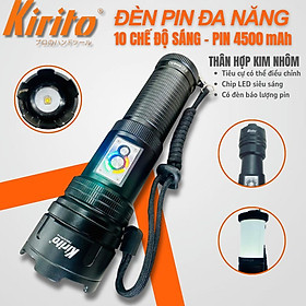Mua Đèn Pin Đa Năng KIRITO Z10 – Có Củ Sạc  Nhanh – 4500mAh – Siêu Sáng  Kéo Dài  Đèn Trại LED