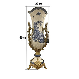 Mua Bình hoa sứ men rạn mang phong cách tân cổ điển BC25