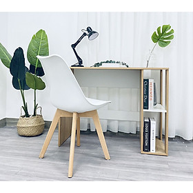 Bàn Làm Việc Kết Hợp Kệ Sách Gọn Gàng Hiện Đại