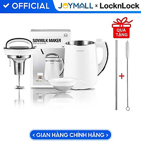 Máy Làm Sữa Đậu Nành, Sữa Hạt Lock&Lock EJS226 (1.3L) Hệ Thống Gia Nhiệt Tự Động Và Chống Tràn - Hàng Chính Hãng Tặng Combo Ống Hút + Cọ Rửa