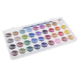 36 Colors Solid Watercolor Paints Pan Pigment Set With Painting Brush for Kids Children Artist Beginner Painting Kit