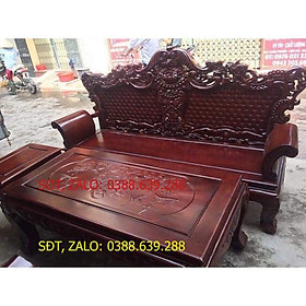 Bàn ghế hoàng gia luis gỗ xà cừ