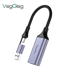 Dây, cáp chuyển USB/ USB-C sang HDMI dùng cho Livestream hỗ trợ 4K Veggieg V-Z632 Dây, cáp chuyển USB/ USB-C sang HDMI dùng cho Livestream hỗ trợ 4K Veggieg V-Z632 hàng chính hãng