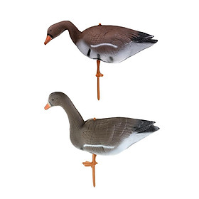 2x Outdoor Full Size Goose Hunting Decoy 3D Target Garden Lawn Decor Scarers