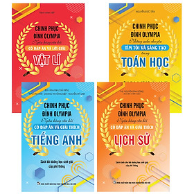 [Download Sách] Combo Chinh Phục Đỉnh Olympia Toán - Lý - Sử - Anh