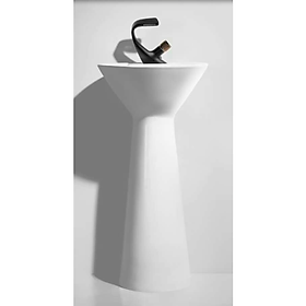 Mua CHẬU LAVABO TRỤ TRÒN LIỀN KHỐI hình nón rất Việt Nam GROVES GRL NTT (43x43x87)  men sáng bóng 100 năm