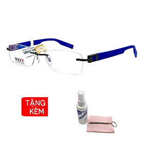 Gọng kính, mắt kính chính hãng Boxx BMX917R F90 - Tặng 1 khăn và nước lau kính - khăn màu ngẫu nhiên
