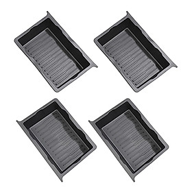 4Pieces Underseat Organizer Tray TPE Car Accessories Easy to Install Container Durable Drawer Holder under Seat Storage Box for Model Y