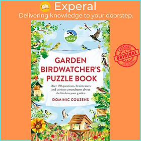 Hình ảnh Sách - RSPB Garden Birdwatcher's Puzzle Book - Over 150 questions, braintease by Dr Gareth Moore (UK edition, paperback)