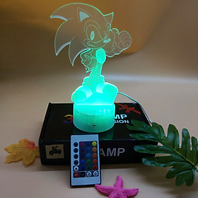 Mua Đèn ngủ led 3d có remote điều khiển - DN007