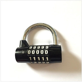 khóa số chống trộm loại 5 số, đường kính móc khóa 7mm HD408