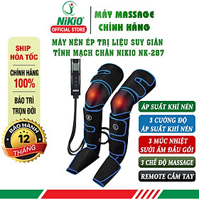 Máy nén ép hỗ trợ làm giảm suy giãn tĩnh mạch chân Nikio NK-287, có nhiệt sưởi