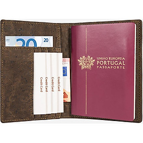 Ví hộ chiếu chống sao chép dữ liệu thẻ PASSPORT WALLET - HGcork Corkor CK244 - Nhiều màu - Vật liệu 100% da cork thực vật thuần chay từ vỏ cây sồi Bồ Đào Nha, Siêu bền, Chống cháy, Chống mốc, Chống thấm nước, Thân thiện với môi trường – Hàng chính hãng, Sản xuất Handmade bởi Nghệ nhân Bồ Đào Nha