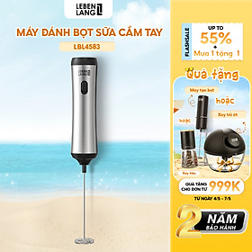 Máy đánh bọt cafe cầm tay Lebenlang LBL4583, sạc điện tiện lợi, công suất 10W,  hàng chính hãng - bảo hành 2 năm