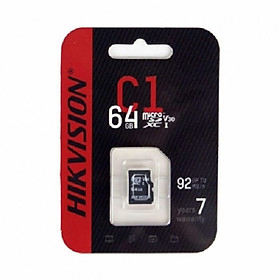 Mua Thẻ Nhớ Micro SD 64G Hikvision C1 - Class 10 - Thẻ Nhớ Dành Cho Điện Thoại / Máy Ảnh / Camera - Hàng Chính Hãng