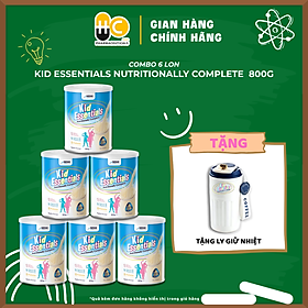Combo 6 Lon Sữa Kid Essentials Cho Trẻ Biếng Ăn, Chậm Tăng Cân 800g - Bao Bì Mới [NHẬP KHẨU CHÍNH HÃNG]
