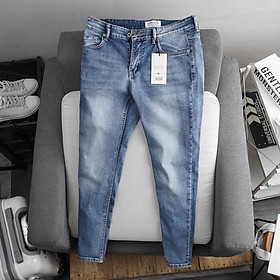 Quần jean nam slimfit cơ bản ống đứng jean cao cấp