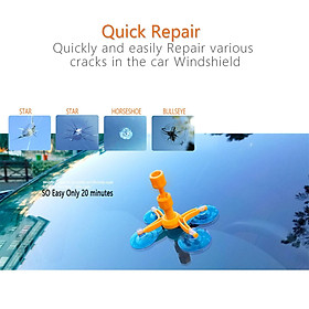 Automobile Windshield Repair Kit, Quickly and Effectively for Chips and Cracks , Advanced Resin Formula DIY Windscreen Chip Repair Tool