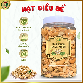 HẠT ĐIỀU RANG MUỐI VỠ TÂN LỘC PHÁT HŨ 500G