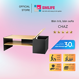 Bàn sofa phòng khách kiểu dáng đẹp nhỏ gọn SMLIFE Chaz