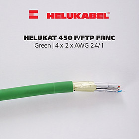 Dây cáp mạng Ethernet HELUKAT 450 F/FTP FRNC | Green | 4 x 2 x AWG 24/1