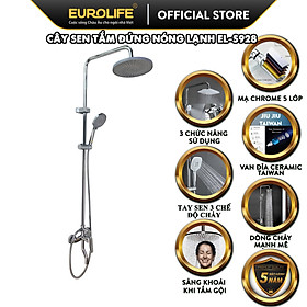 Mua Cây sen nóng lạnh Đồng mạ Chrome Eurolife EL-SC928 (Trắng bạc)