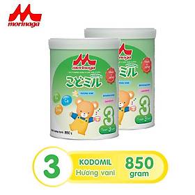 Combo 2 hộp sữa Morinaga số 3 Kodomil 850grhộp hương vani Hương dâu hàng