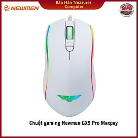 Chuột gaming Newmen GX9 Pro Maxpay (Black/ White) - Hàng Chính Hãng