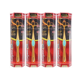 Bàn Chải Đánh Răng Colgate Slimsoft Charcoal Gold 4 cây