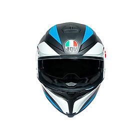 Nón Bảo Hiểm Fullface - AGV K5 S CORE MATT BLACK/BLUE/ORANGE - Hàng Nhập Khẩu Thương Hiệu Ý