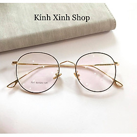 Kính Mắt Gọng Tròn Kim Loại Chống Ánh Sáng Xanh - REN701