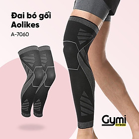 Hình ảnh Đai Bó Gối Dài Aolikes A-7060 | Chân Chống Nặng, Bảo Vệ Gối, Giảm Chấn Thương Thể Thao Chính Hãng