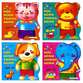 [Download Sách] Bộ Sách Học Mà Chơi, Chơi Mà Học - Nối Hình Thông Minh Học Số + Học Chữ (Bộ 4 Cuốn)