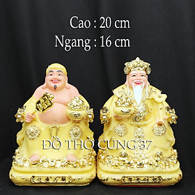 [ CAO 20 CM ] THẦN TÀI THỔ ĐỊA MÀU VÀNG [ COMPOSITE + BỘT ĐÁ  ]